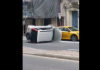 Car overturns in Sa Maison: Police advise caution