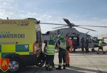 AFM helicopter evacuates injured fisherman at sea