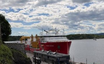 Cable-laying vessel for Malta–Italy second interconnector officially launched