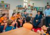 Minister Byron Camilleri on his first visit to Rabat Primary School