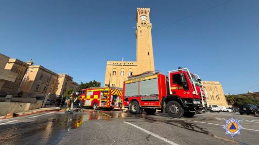 Fire at Mtarfa garage