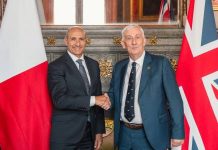 Minister Chris Fearne meets with Speaker of the House of Commons Sir Lindsay Hoyle