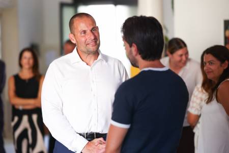PM Robert Abela visits The Manor in Sliema