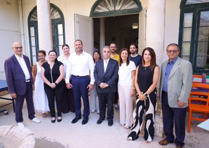 PM Robert Abela visits The Manor in Sliema