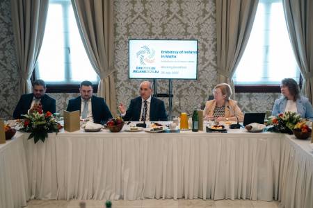 Minister for Foreign Affairs Chris Fearne at Embassy of Ireland