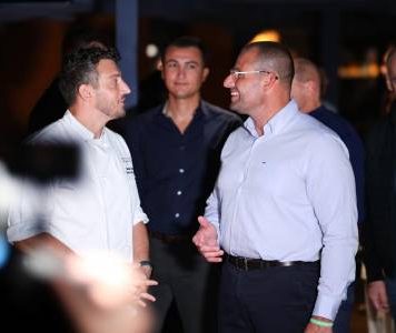 Prime Minister meets Gozitan chef Giovann Attard at Aqua Roma in New York