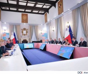 Prime Minister Robert Abela in a consultation meeting with representatives of the Chamber of Commerce ahead of Budget 2027