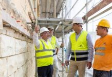 Maltese stone restoration works carried out without any impact on traffic in the area