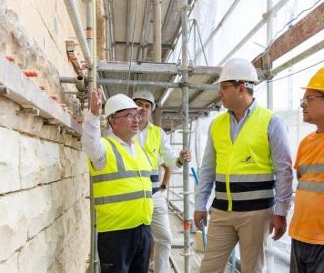 Maltese stone restoration works carried out without any impact on traffic in the area
