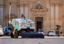New electric street-washing machine introduced in Mdina