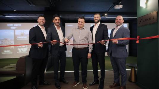 Sports Minister Byron Camilleri opens Malta's first indoor golf sim