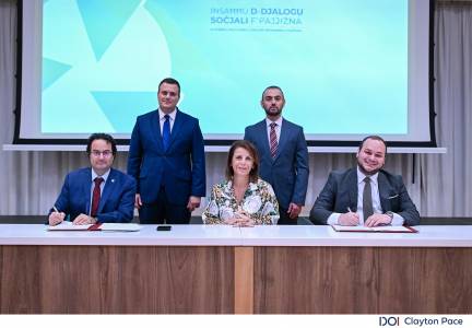 Minister for European Funds, Social Dialogue and Consumer Protection Keith Azzopardi Tanti, oversees new agreement between MCESD and the University of Malta