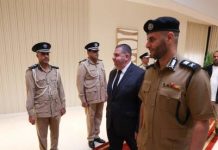 Minister Glenn Bedingfield meets with Libyan Minister of Interior to strengthen cooperation between the two countries